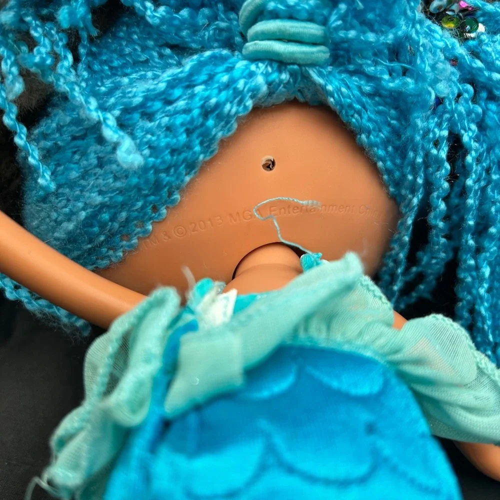 Lalaloopsy Doll Lot MGA 2009 Dot Starlight and 2013 Blue Mermaid Yarn Hair